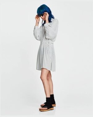 Polka dot shirt dress - Image 2