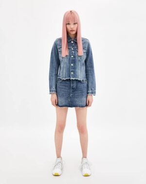 Ripped denim jacket - Image 3