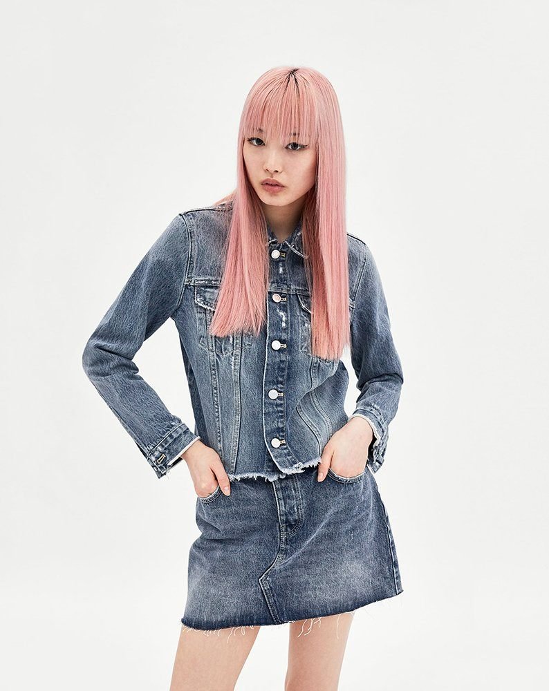 Ripped denim jacket - Image 1