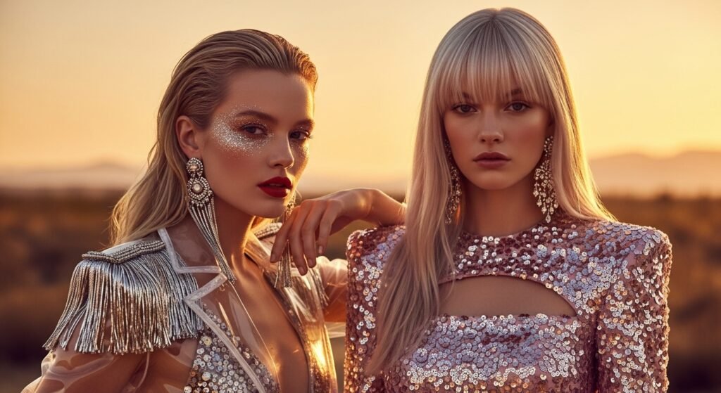 statement jewelry, dangling earrings, gold jewelry, silver accessories, crystal earrings, oversized jewelry, festival jewelry, party accessories, luxury evening jewelry, bold fashion earrings, glittering necklace, dramatic jewelry pieces